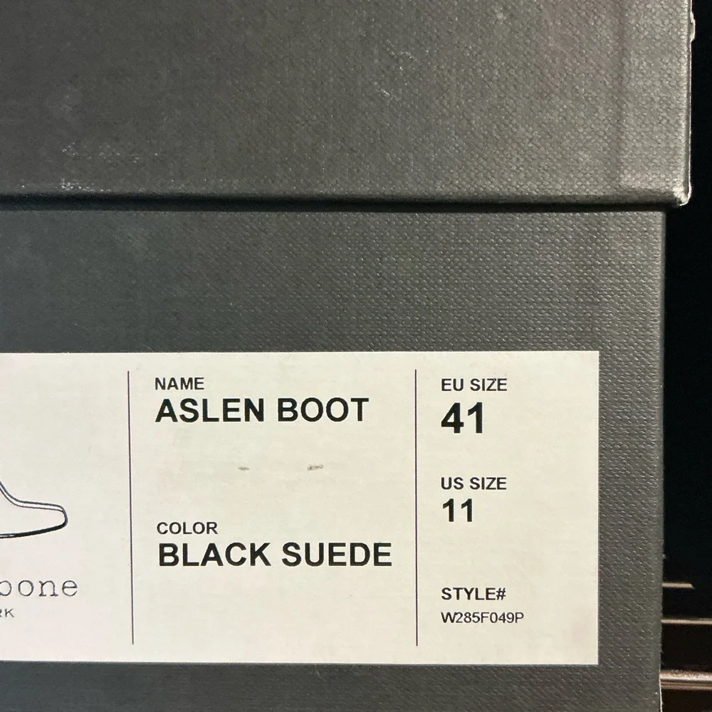 NWT Rag & bone Aslen Black suede Ankle Boots size 11‎